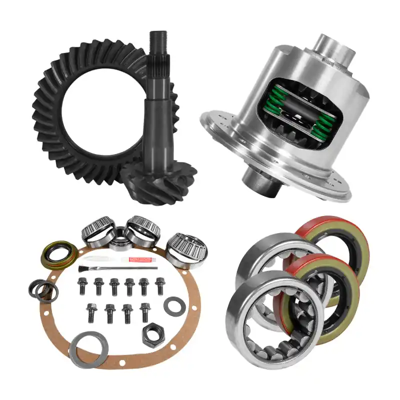 Affordable Yukon Gear & Axle Rear Ring and Pinion Install Kit Positraction 1.618in ID Axle Bearings: Dodge Dakota (97-10) / Durango (98-04)
