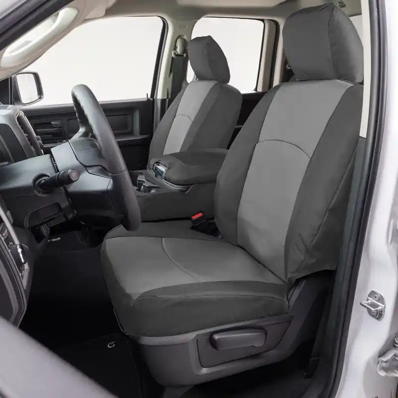 Covercraft Endura PrecisionFit Custom Second Row Seat Covers: Dodge Durango (11-24) / Jeep Grand Cherokee (11-21) / Grand Cherokee WK (22) - Silver/Charcoal Hot Deal