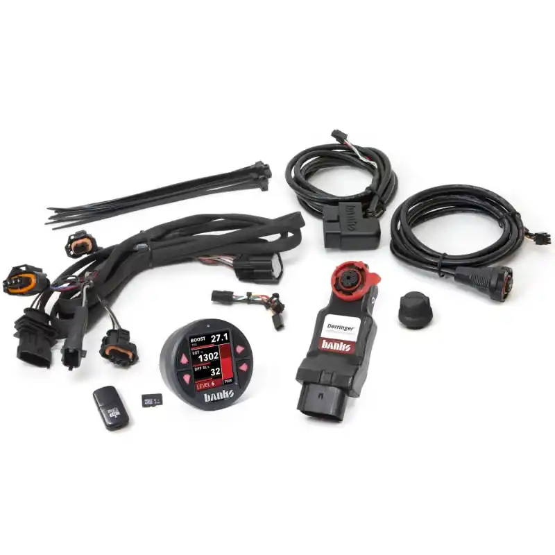 Affordable Banks Power Derringer Gen 2 Tuner w/ iDash DataMonster: Fits Most Ram 1500 / Jeep Wrangler / Gladiator Models (2018-2026)