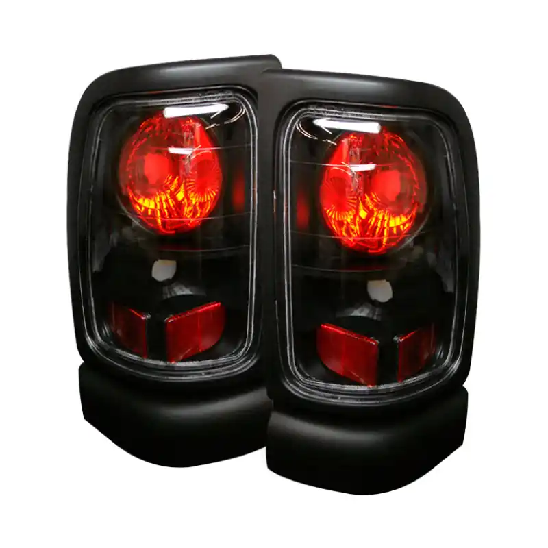Direct From Factory Spyder Euro Style Black Tail Lights: Fits Most Dodge Ram Models (1994-2010)
