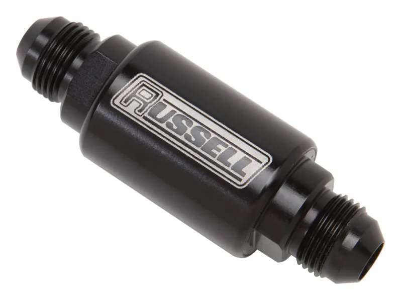 Russell Performance Black Anodized (3in Length 1-1/4in dia. -6 male inlet/outlet) Discount