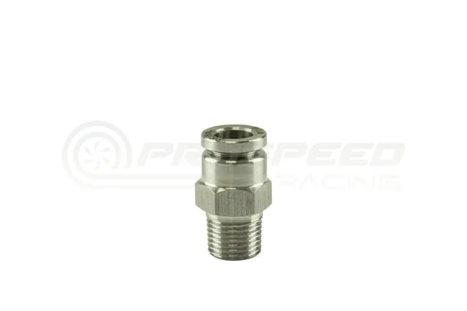 Big Sale Turbosmart 1/8" NPT to 1/4" Nylon Straight Pushloc Stainless Steel Fitting