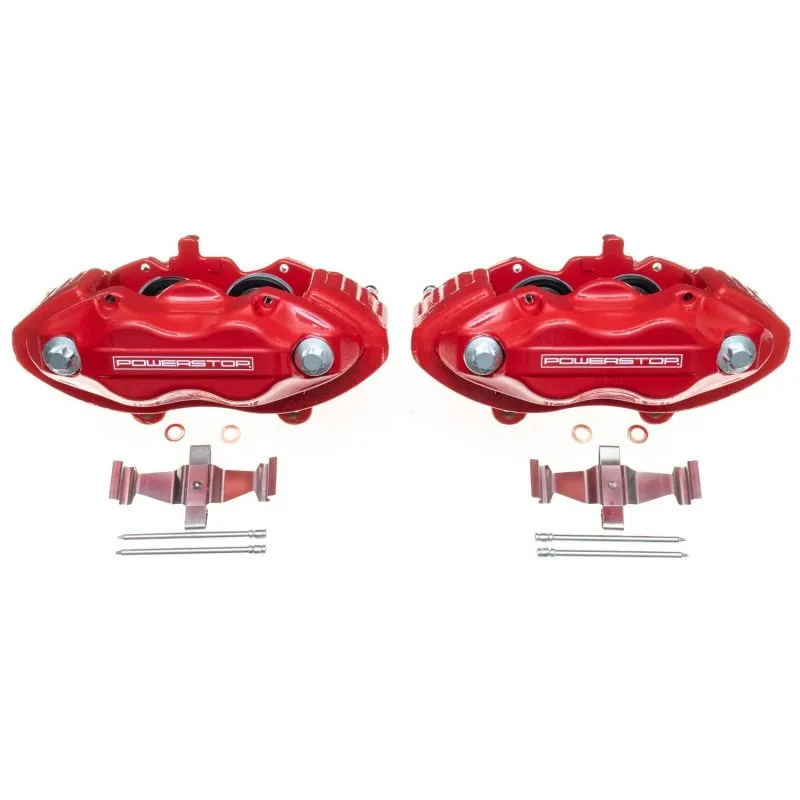 Power Stop 05-10 Chrysler 300 Front Red Calipers w/o Brackets - Pair Popular