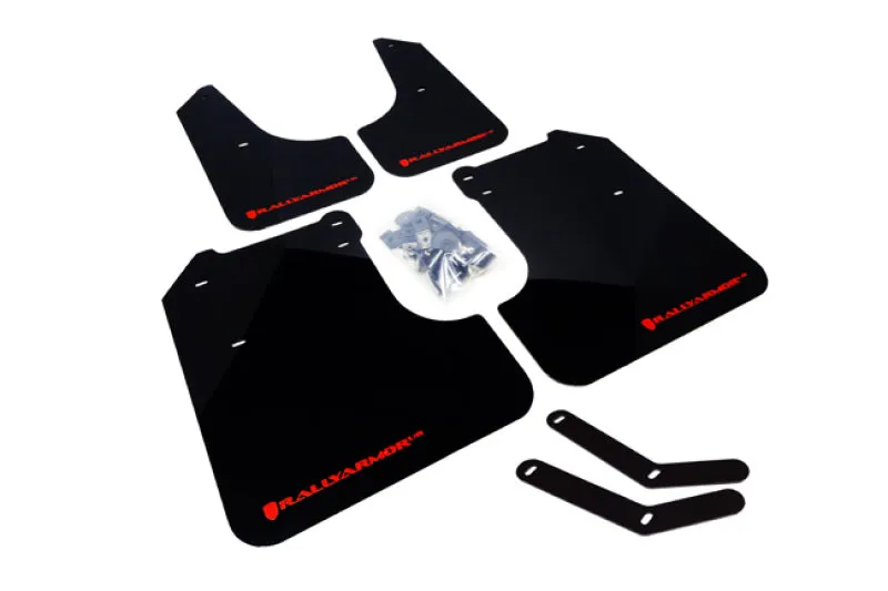 Direct From Factory Rally Armor 08-10 Subaru WRX / 08-11 Impreza 2.5i (Hatch/Sedan) Red UR Mud Flap w/White Logo