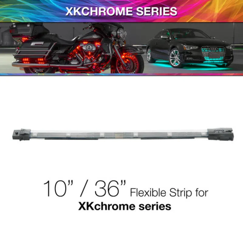 XK Glow 10in Multi Color Flexible Strip for XKchrome & 7 Color Series Hassle-Free Returns