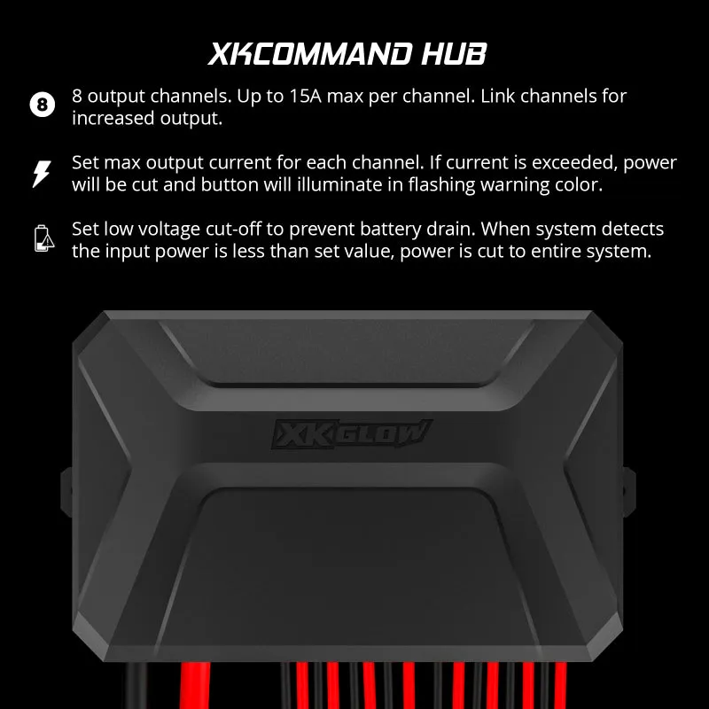 Top Pick XK Glow XKcommand Bluetooth Switch Panel for Lights 12V Accessory Offroad