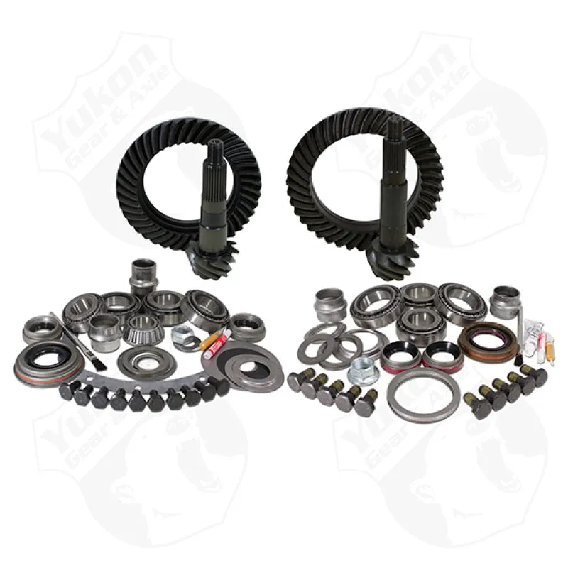 Authentic Yukon Gear & Install Kit Package For Jeep TJ w/ Dana 30 Front/Model 35 Rear in a 4.56 Ratio