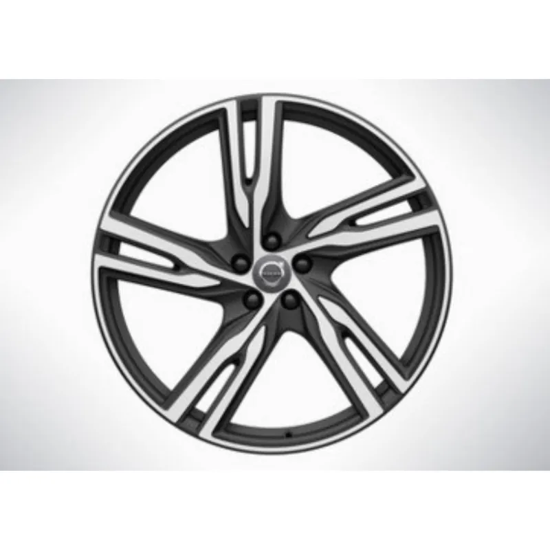 Must Have 22x9" 5-Double Spoke Matte Black Diamond Cut Alloy Wheel
