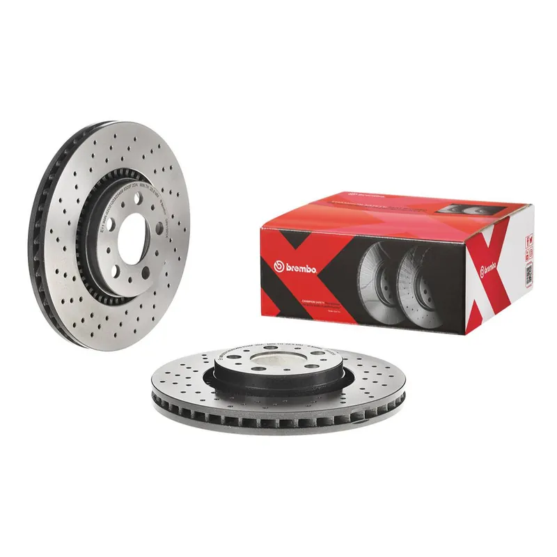 Brembo Premium Front 305mm Xtra Cross Drilled Rotor, Volvo S60/V70/S80 Wholesale