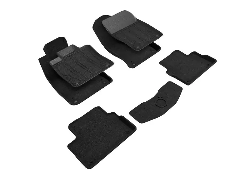 3D MAXpider Elegant Hybrid Black Floor Mat Set 1st & 2nd Row, Volvo S60 Gasoline 2019-2023 Free Returns