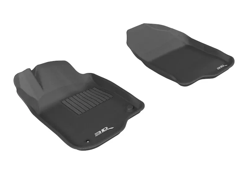 3D MAXpider 2008-2012 Chevrolet Malibu Kagu 1st Row Floormat - Black Professional Grade