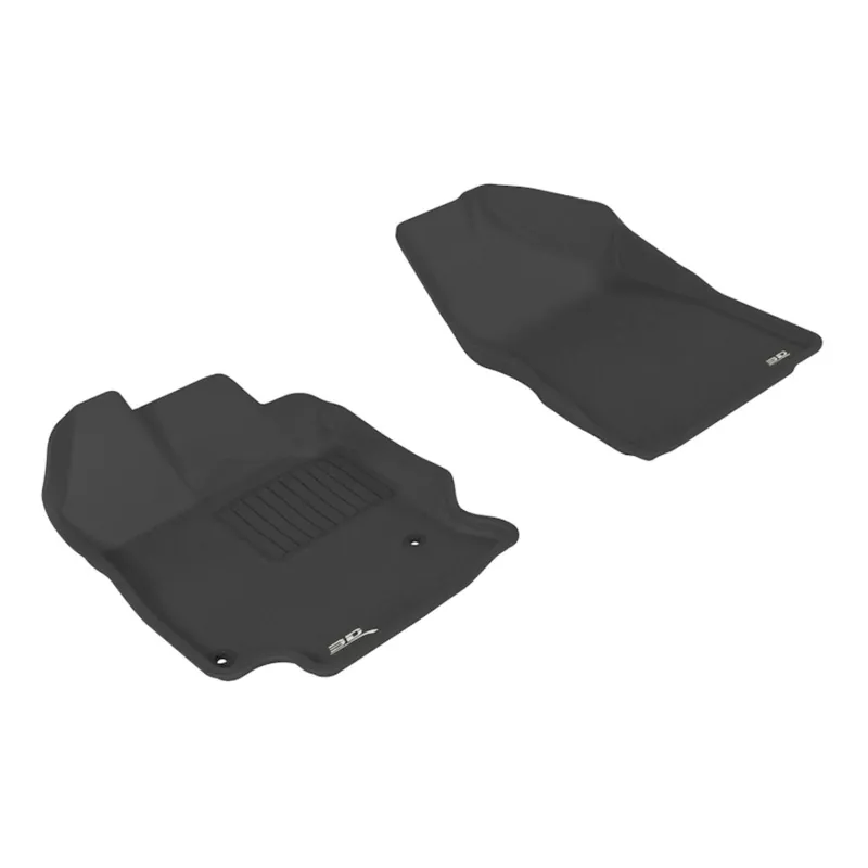 3D MAXpider Kagu 1st Row Black Floor Mat Set, Toyota Venza 2009-2011 Limited Edition