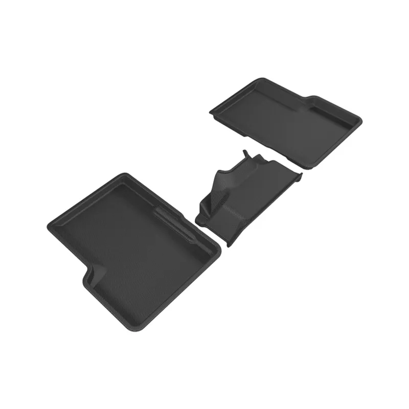 Low Price 3D MAXpider Kagu 2nd Row Black Floor Mat Set, Jeep Renegade 2015-2020