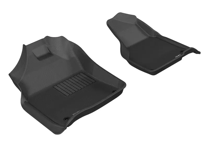 3D MAXpider 2012-2020 Dodge Ram 1500 Crew/2500/3500 Crew/Mega Kagu 1st Row Floormat - Black Professional Grade