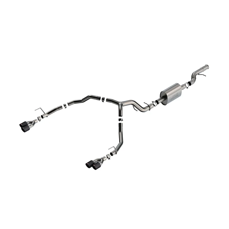Borla 140859BC S-Type Cat-Back Exhaust, Chevrolet Tahoe 6.2L V8 2WD/4WD 4DR 2021-2022, T-304 SS, Black Chrome Tips Top Rated