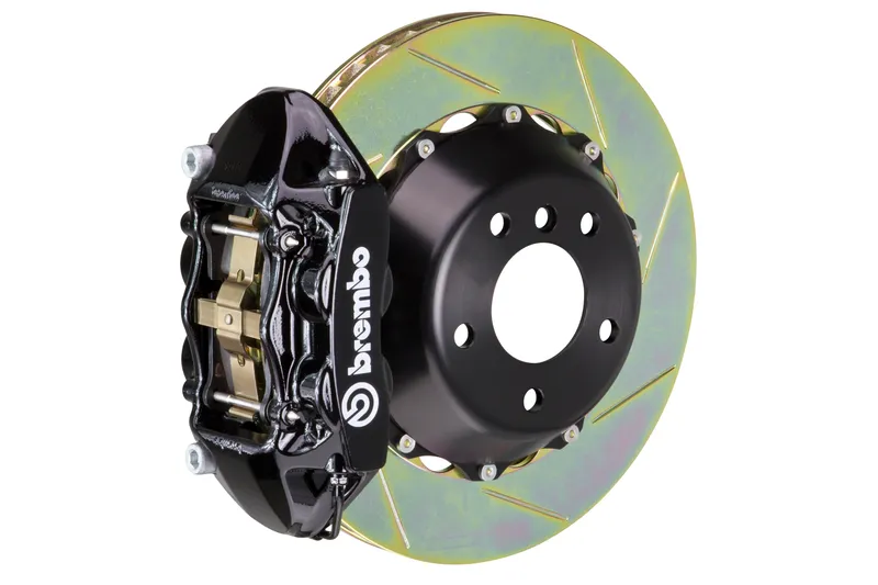 Brembo GT-R Systems 4 Piston Rear Big Brake Kit Black Slotted Rotors - 2015-2017 Ford Mustang EcoBoost Last Chance