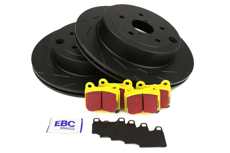 Limited Edition EBC Brakes S9 Rear Brake Kit Yellowstuff Pads and USR Rotors - 2008-2018 Subaru STI