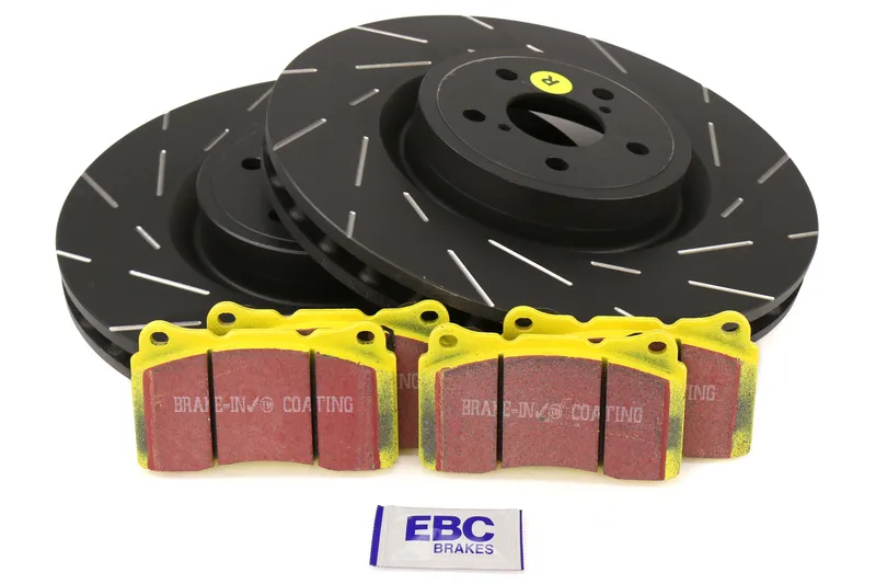 EBC Brakes S9 Front Brake Kit Yellowstuff Pads and USR Rotors - 2004 Subaru STI Viral